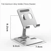 Portable Aluminum Alloy Phone Tablet Holder For iPad MiPad Samsung Tab MatePad Stand Mount Adjustable Flexible Mobile Stand